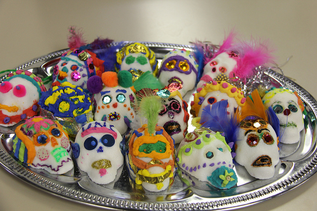 Spanish Students' Sugar Skulls on Display This Week at Tios